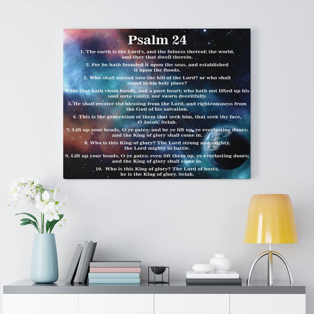 Scripture Walls Christ is King Psalm 24 Bible Verse Canvas Christian Wall Art Ready to Hang Unframed-Express Your Love Gifts