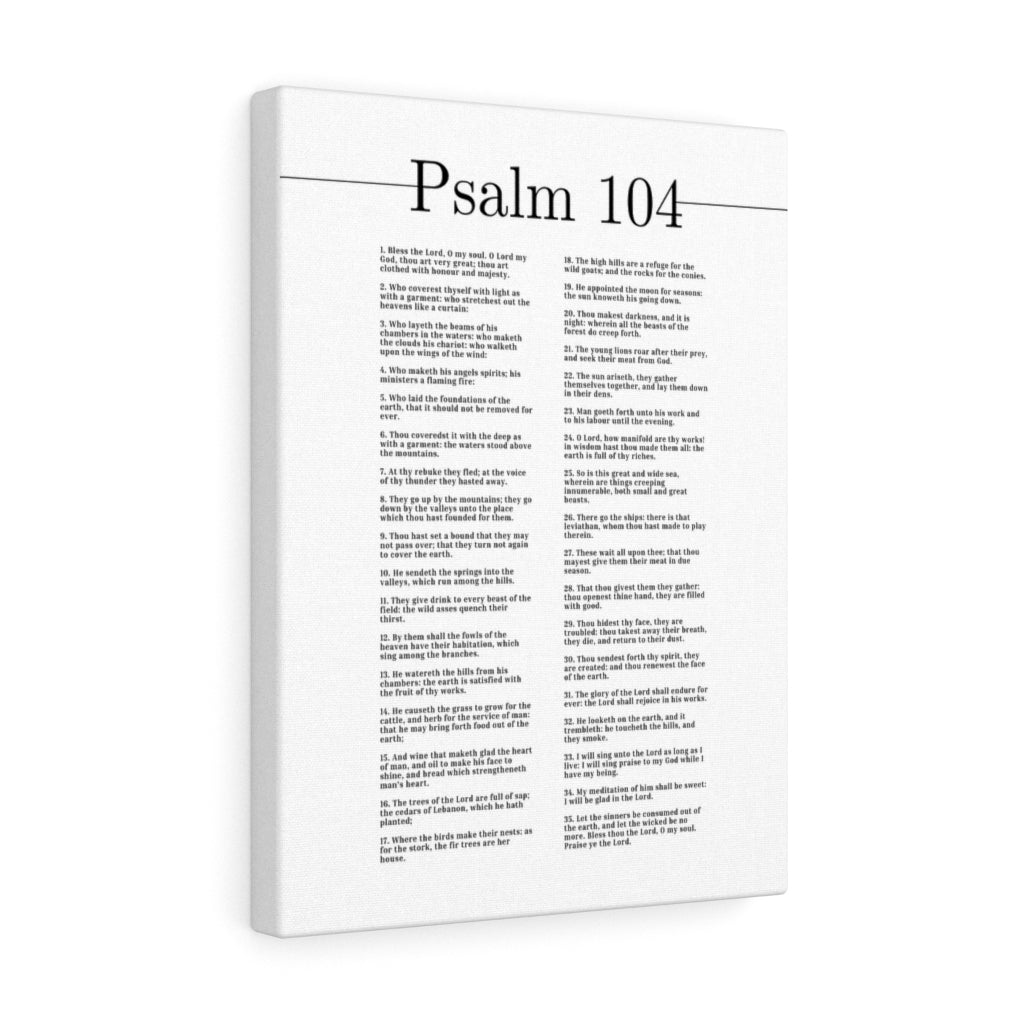 Scripture Walls Clothed In Honour And Majesty Psalm 104 Bible Verse Canvas Christian Wall Art Ready to Hang Unframed-Express Your Love Gifts