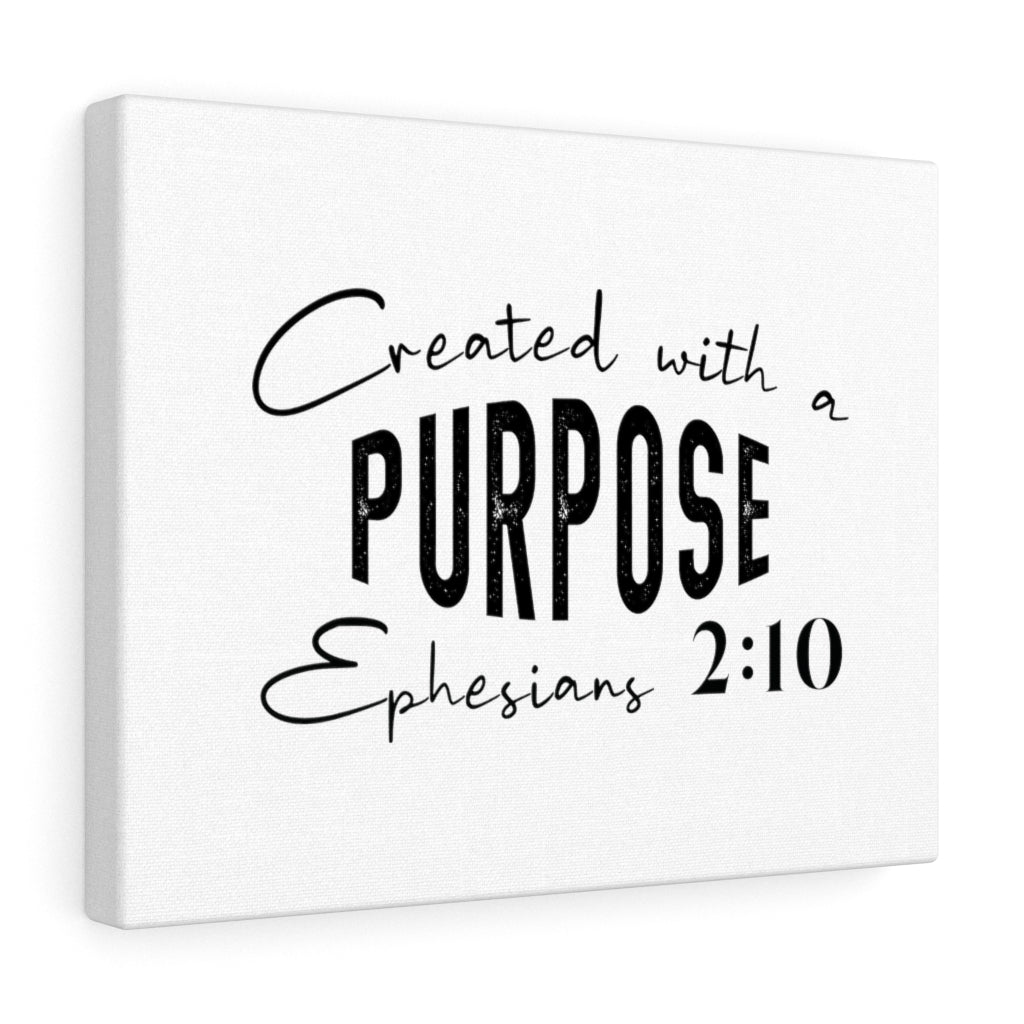 Scripture Walls Created With A Purpose Ephesians 2:10 Bible Verse Canvas Christian Wall Art Ready to Hang Unframed-Express Your Love Gifts