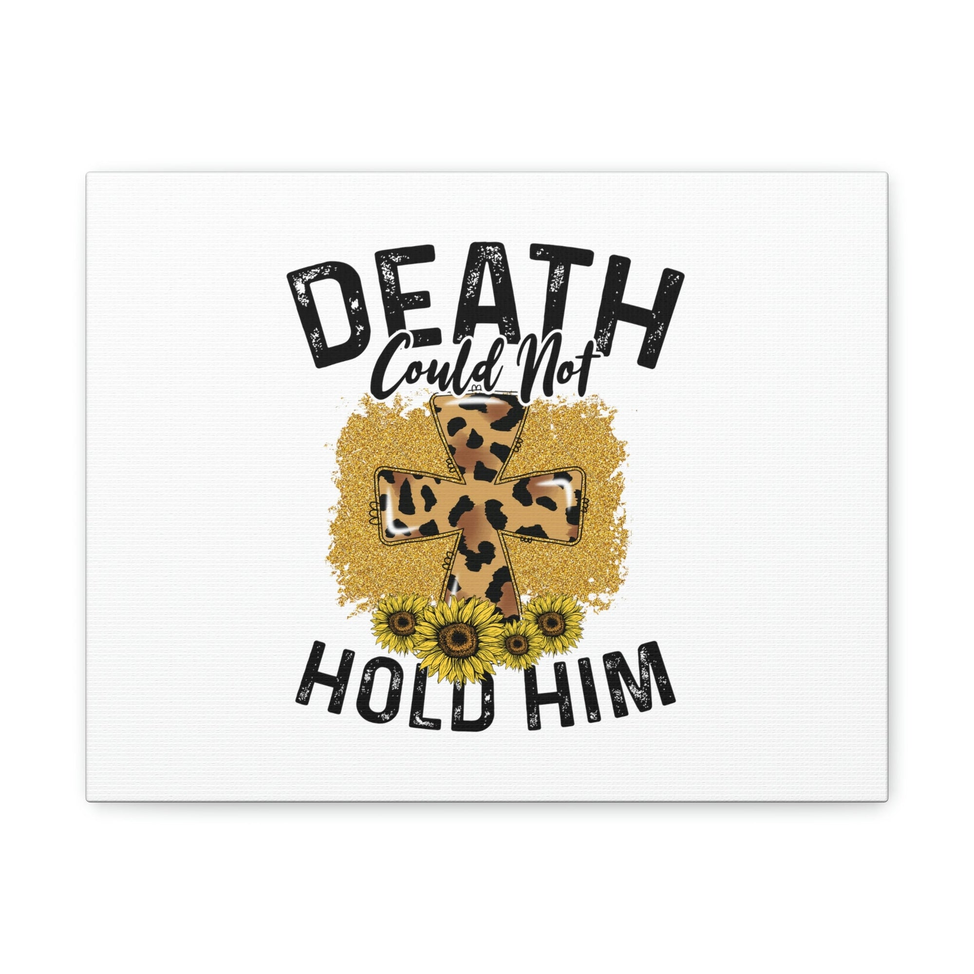 Scripture Walls Death Couldn't Hold Him 1 Corinthians 15:55-57 Animal Print Christian Wall Art Bible Verse Print Ready to Hang Unframed-Express Your Love Gifts