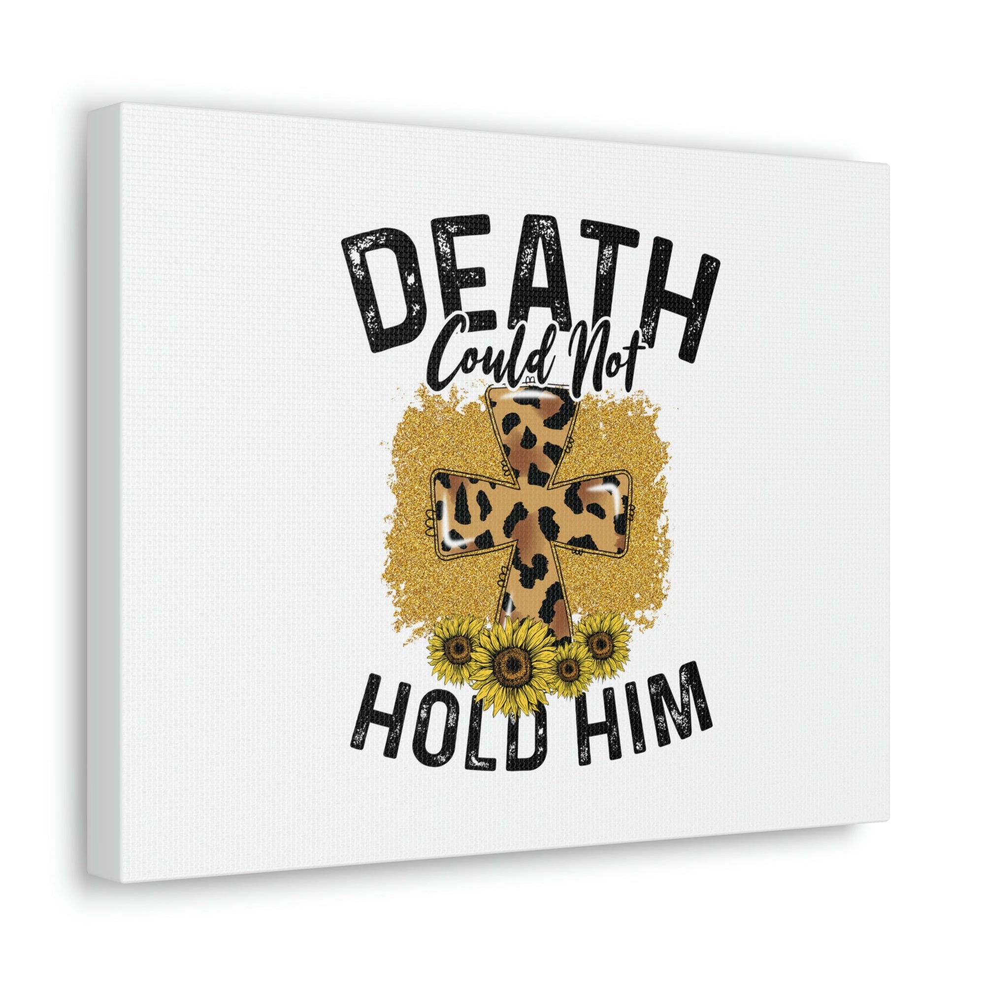 Scripture Walls Death Couldn't Hold Him 1 Corinthians 15:55-57 Animal Print Christian Wall Art Bible Verse Print Ready to Hang Unframed-Express Your Love Gifts