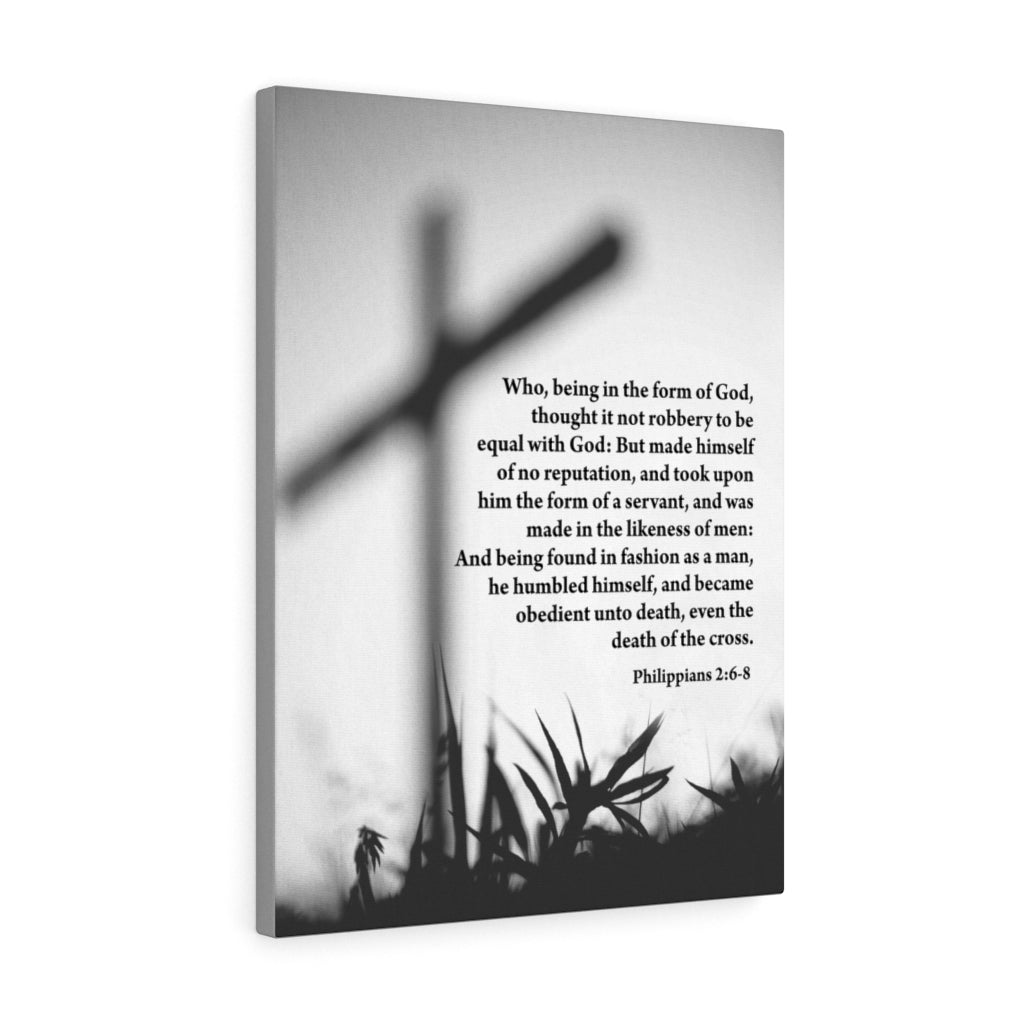 Scripture Walls Death of The Cross Philippians 2:6-8 Wall Art Christian Home Decor Unframed-Express Your Love Gifts