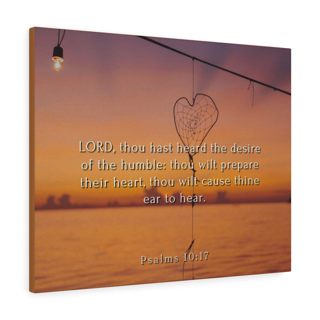 Scripture Walls Desire Of The Humbles Psalms 10:17 Bible Verse Canvas Christian Wall Art Ready to Hang Unframed-Express Your Love Gifts