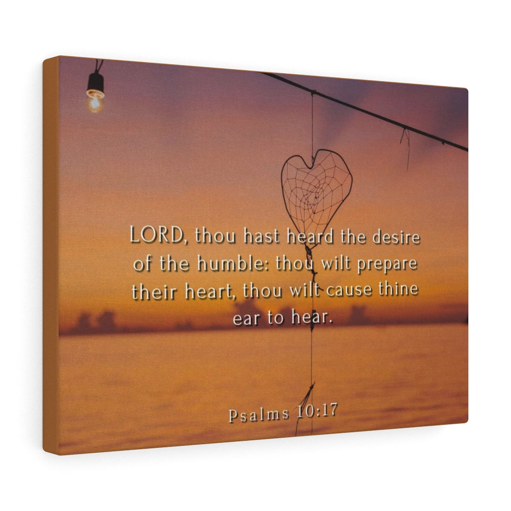 Scripture Walls Desire Of The Humbles Psalms 10:17 Bible Verse Canvas Christian Wall Art Ready to Hang Unframed-Express Your Love Gifts