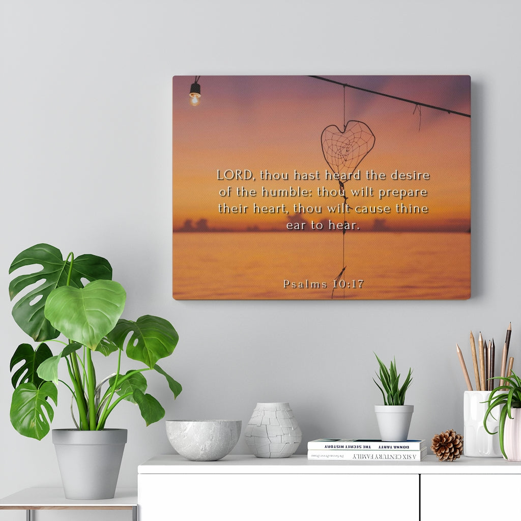 Scripture Walls Desire Of The Humbles Psalms 10:17 Bible Verse Canvas Christian Wall Art Ready to Hang Unframed-Express Your Love Gifts