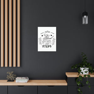Scripture Walls Direct Your Steps Psalm 37:23-24 Christian Wall Art Print Ready to Hang Unframed-Express Your Love Gifts