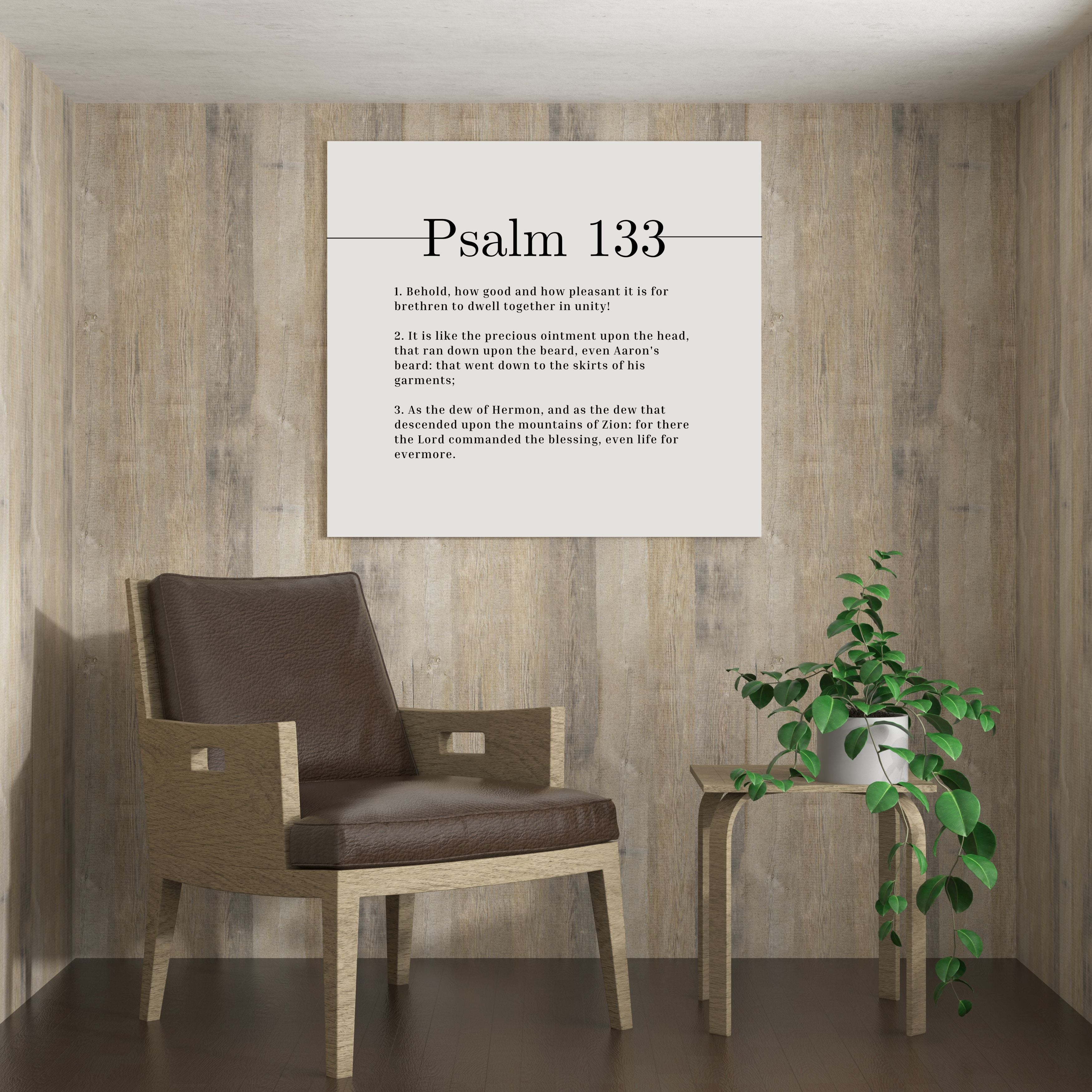 Scripture Walls Dwell Together In Unity Psalm 133 Bible Verse