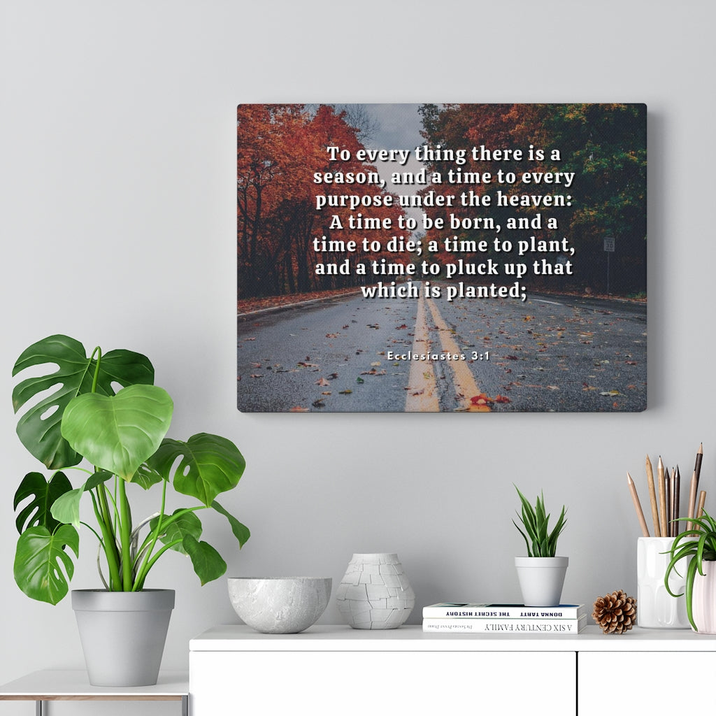 Scripture Walls Every Purpose Ecclesiastes 3:1 Bible Verse Canvas Christian Wall Art Ready to Hang Unframed-Express Your Love Gifts