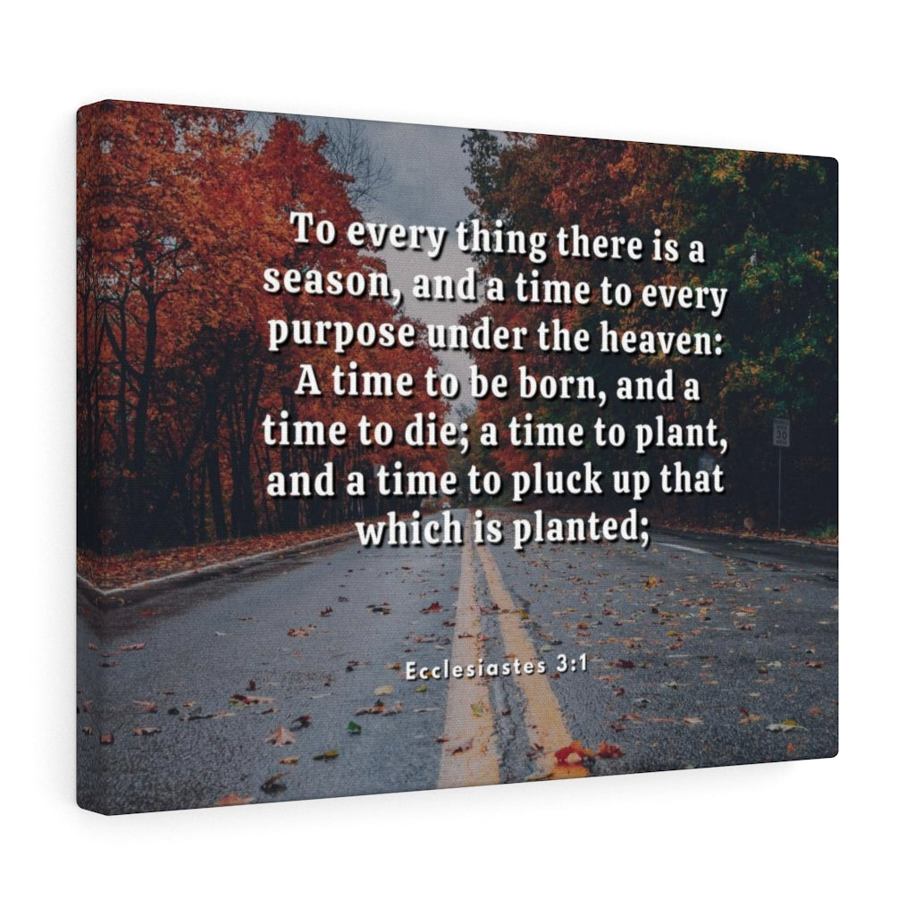 Scripture Walls Every Purpose Ecclesiastes 3:1 Bible Verse Canvas Christian Wall Art Ready to Hang Unframed-Express Your Love Gifts