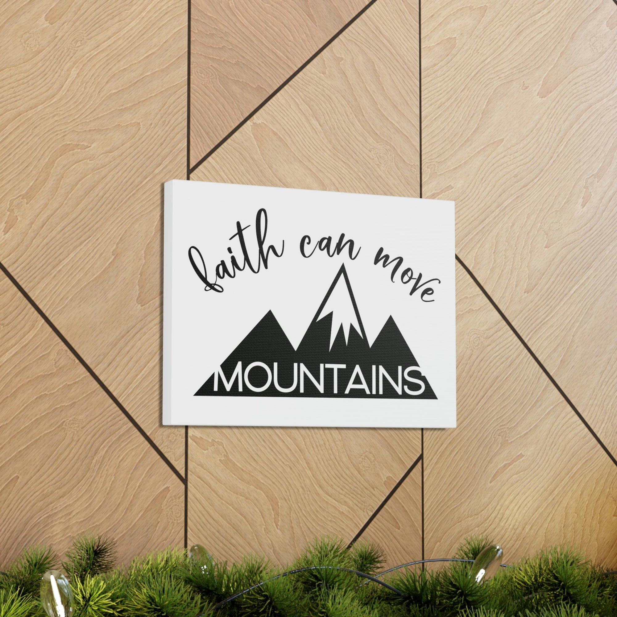 Scripture Walls Faith Can Move Mountains Matthew 17:20 Christian Wall Art Print Ready to Hang Unframed-Express Your Love Gifts