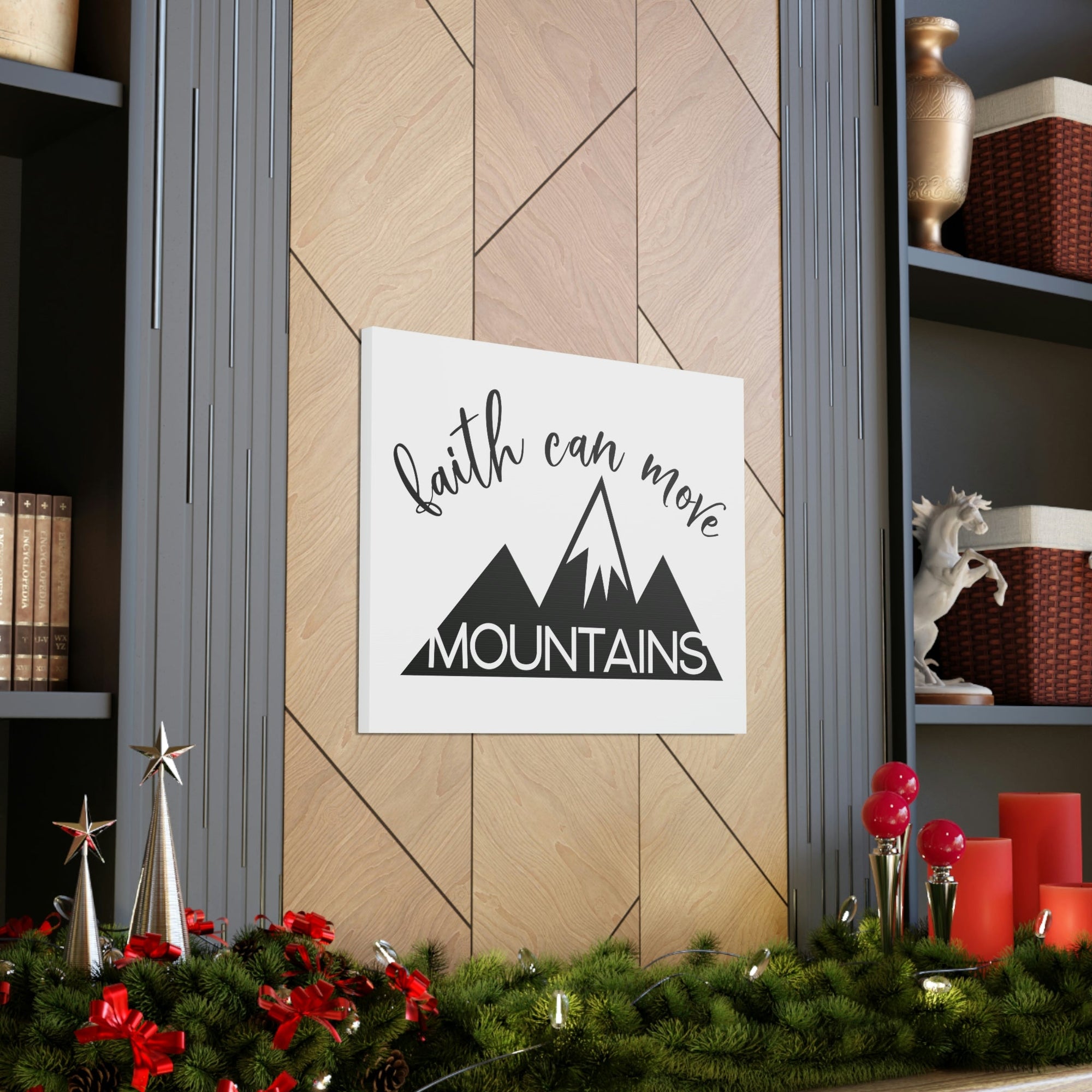 Scripture Walls Faith Can Move Mountains Matthew 17:20 Christian Wall Art Print Ready to Hang Unframed-Express Your Love Gifts