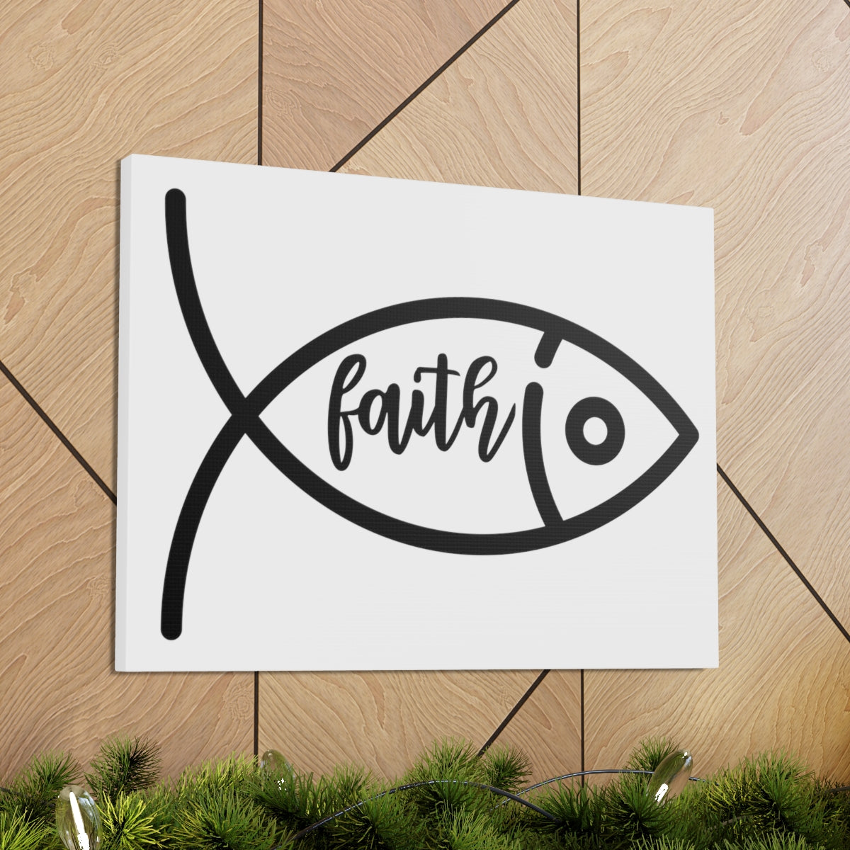 Scripture Walls Faith Fish Luke 8:22-25 hristian Wall Art Print Ready to Hang Unframed-Express Your Love Gifts