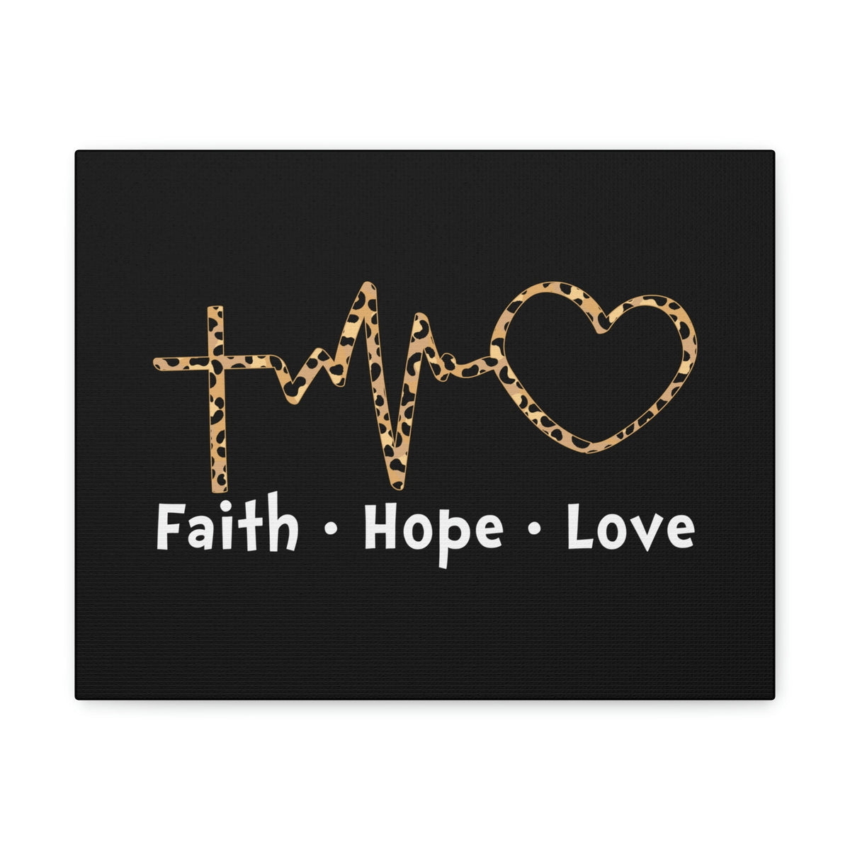 Scripture Walls Faith, Hope, Love 1 Corinthians 13:13 Heartbeart Christian Wall Art Bible Verse Print Ready to Hang Unframed-Express Your Love Gifts