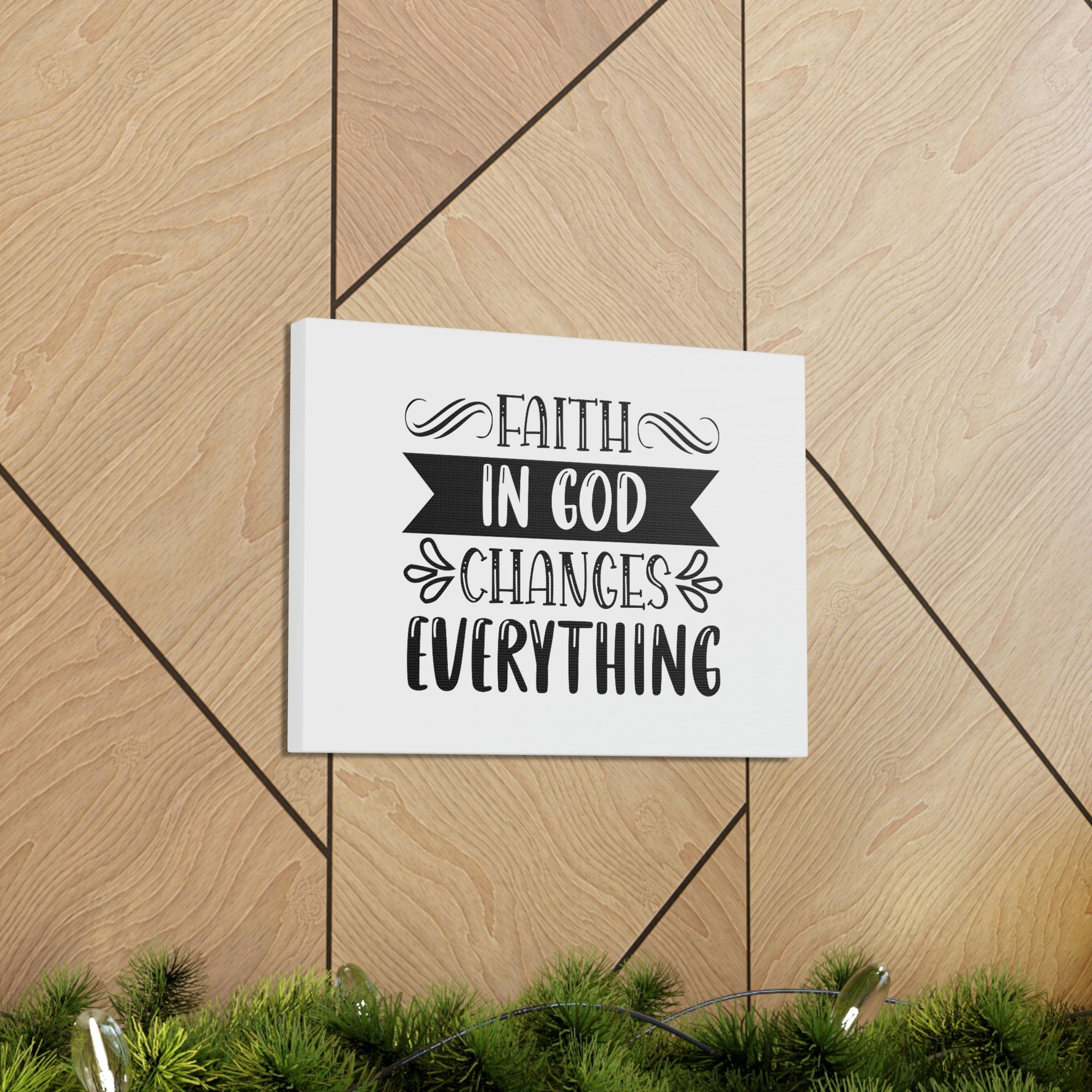 Scripture Walls Faith In God Changes Everything 2 Corinthians 5:17 Christian Wall Art Bible Verse Print Ready to Hang Unframed-Express Your Love Gifts
