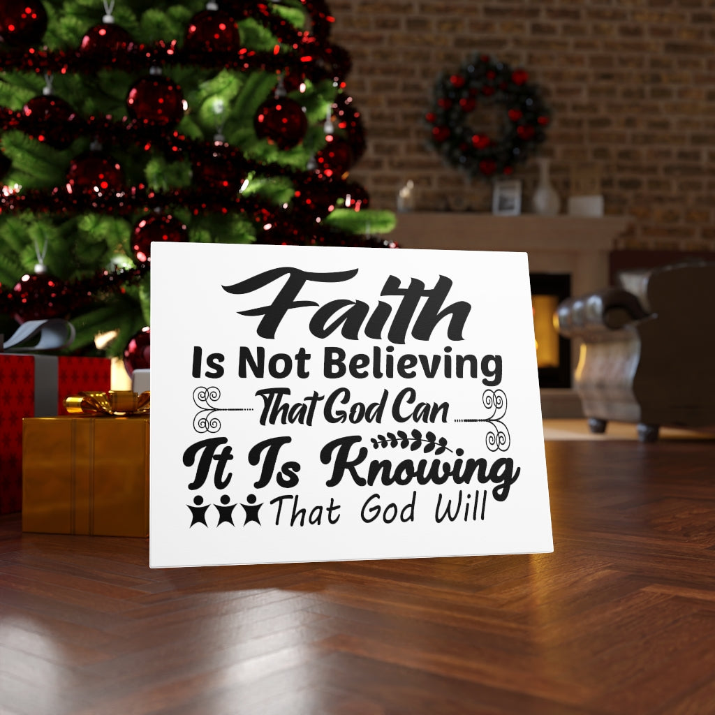 Scripture Walls Faith Is Not Believing It Is Knowing Bible Verse Canvas Christian Wall Art Ready to Hang Unframed-Express Your Love Gifts