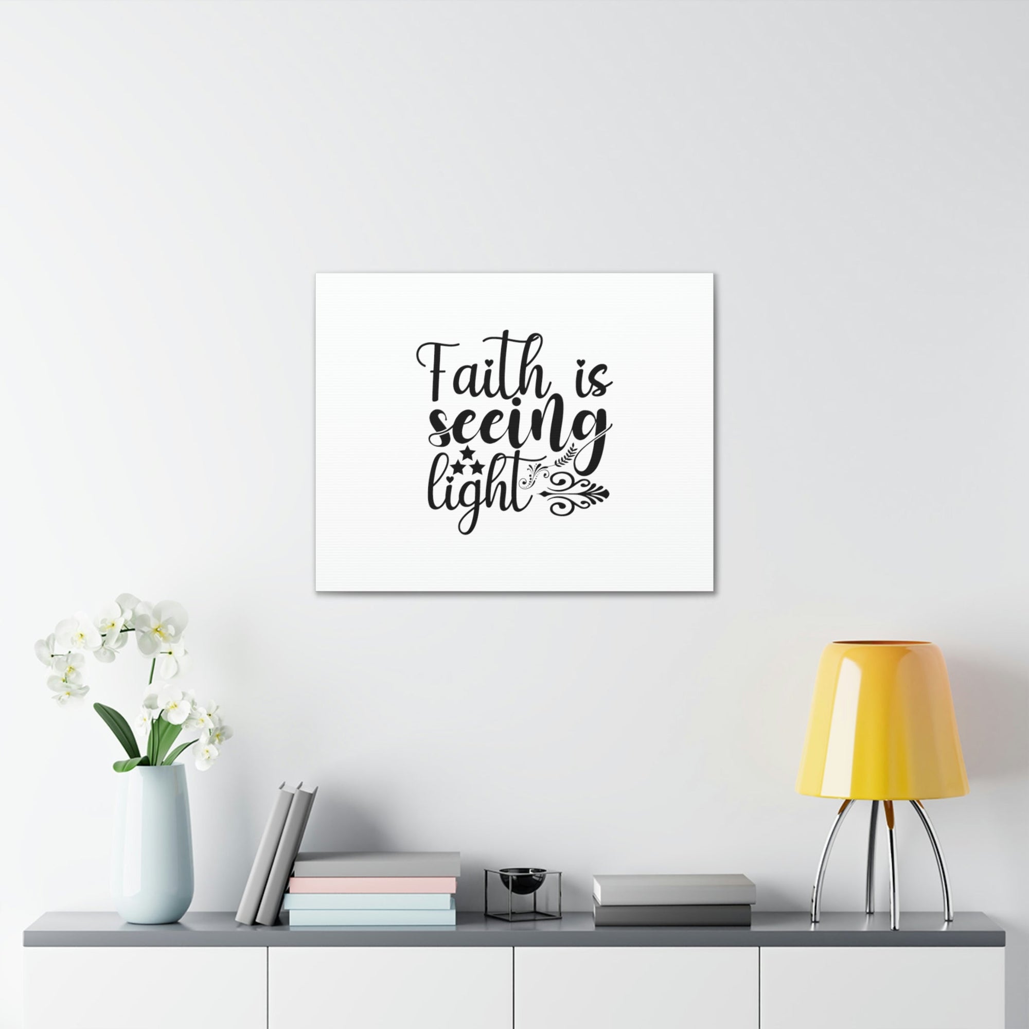 Scripture Walls Faith Is Seeing Light Hebrews 11:1 Stars Christian Wall Art Bible Verse Print Ready to Hang Unframed-Express Your Love Gifts