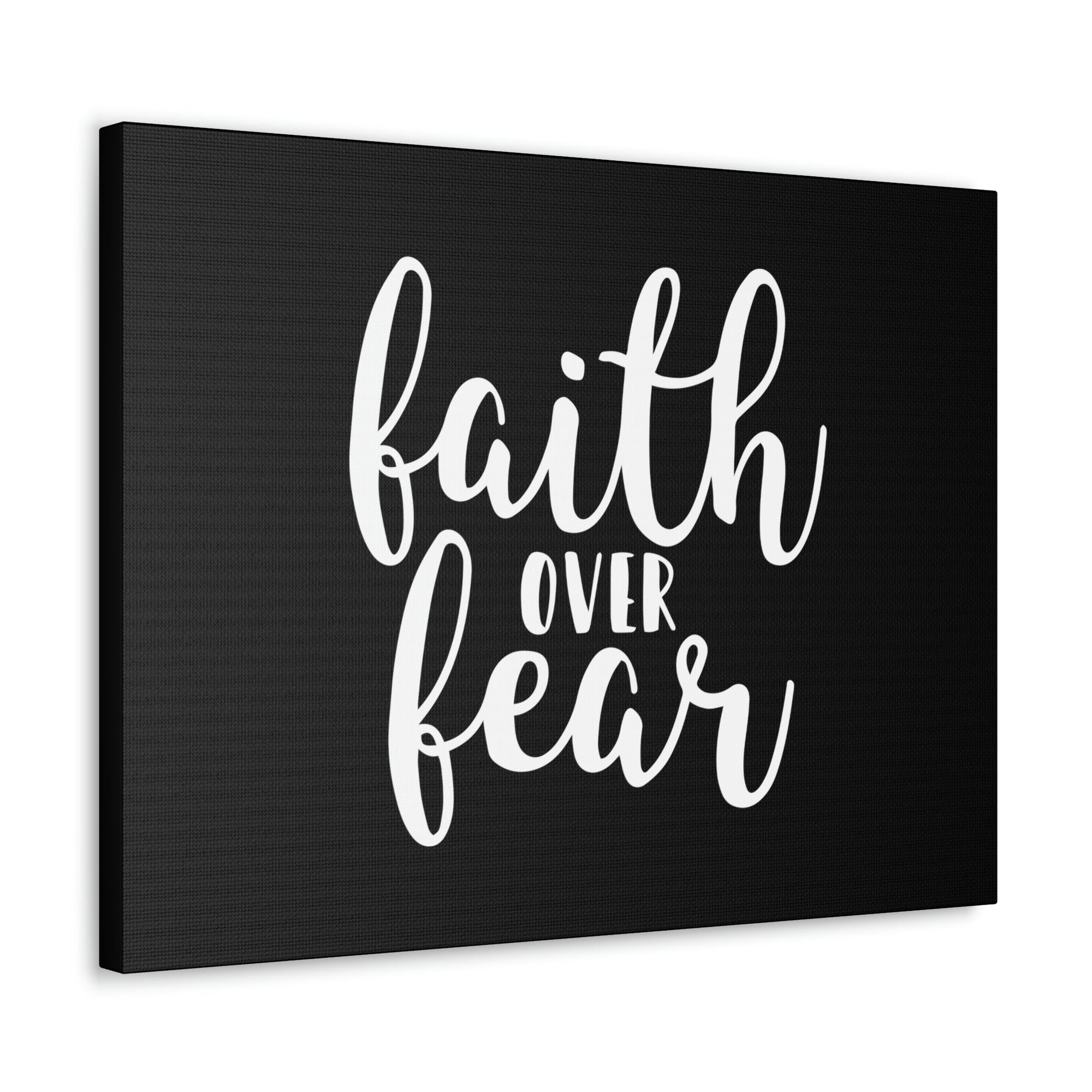 Scripture Walls Faith Over Fear Mark 4:40 Black And White Christian Wall Art Bible Verse Print Ready to Hang Unframed-Express Your Love Gifts