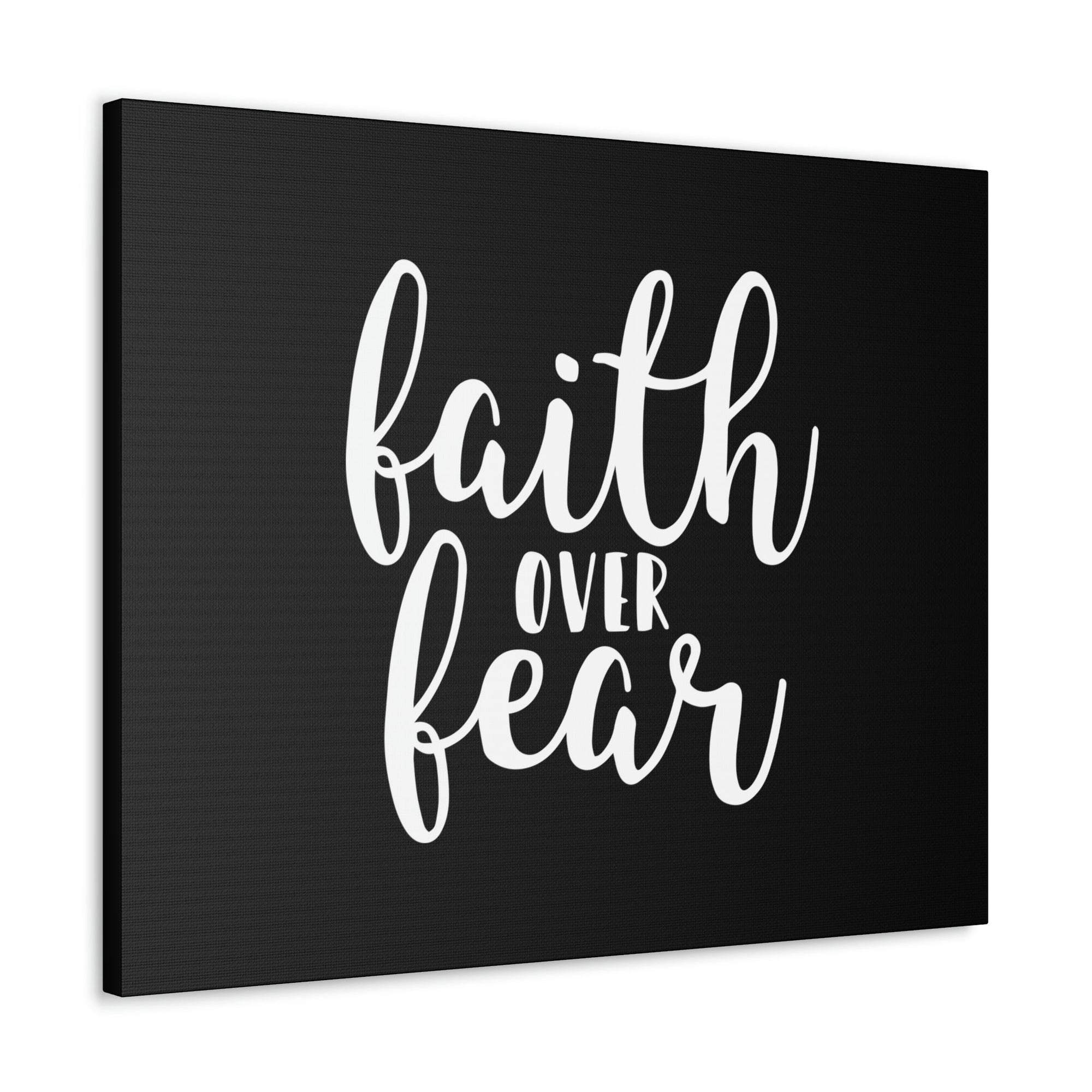 Scripture Walls Faith Over Fear Mark 4:40 Black And White Christian Wall Art Bible Verse Print Ready to Hang Unframed-Express Your Love Gifts