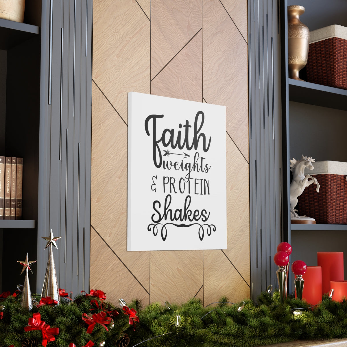 Scripture Walls Faith Weights John 6:35 Christian Wall Art Print Ready to Hang Unframed-Express Your Love Gifts