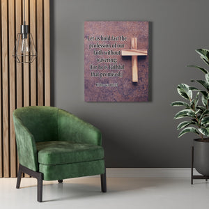 Scripture Walls Faith Without Wavering Hebrews 10:23 Christian Home Decor Bible Art Unframed-Express Your Love Gifts