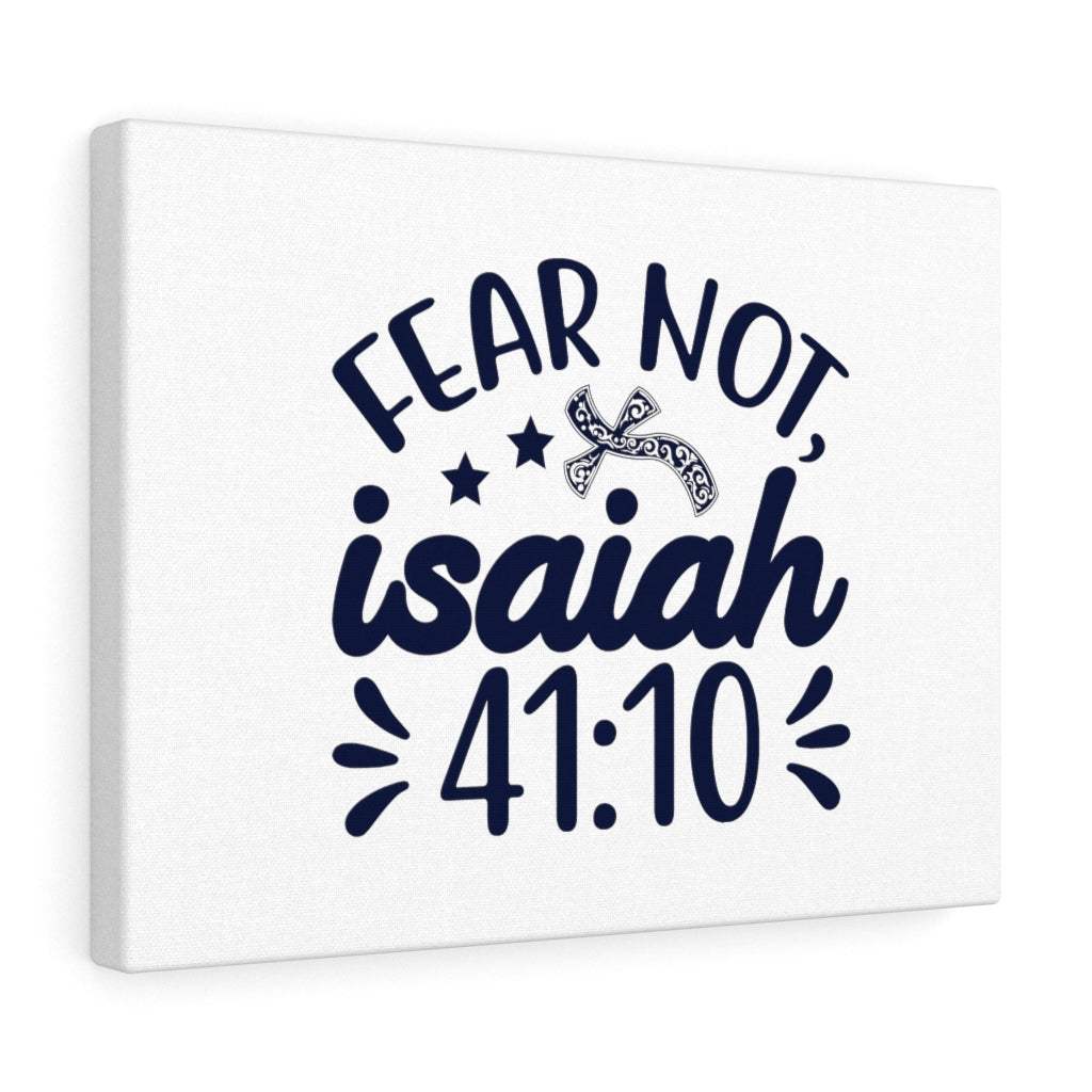 Scripture Walls Fear Not Isaiah 41:10 Star And Cross Bible Verse Canvas Christian Wall Art Ready to Hang Unframed-Express Your Love Gifts