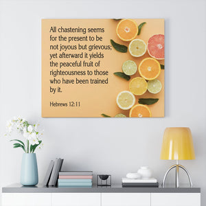 Scripture Walls Fruit of Righteousness Hebrews 12:11 Wall Art Christian Home Decor Unframed-Express Your Love Gifts