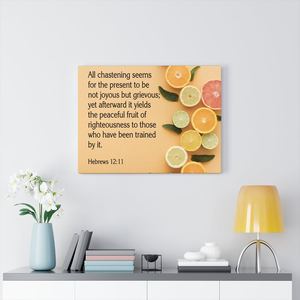 Scripture Walls Fruit of Righteousness Hebrews 12:11 Wall Art Christian Home Decor Unframed-Express Your Love Gifts