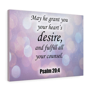 Scripture Walls Fulfill All Your Counsel Psalm 20:4 Christian Home Decor Bible Art Unframed-Express Your Love Gifts