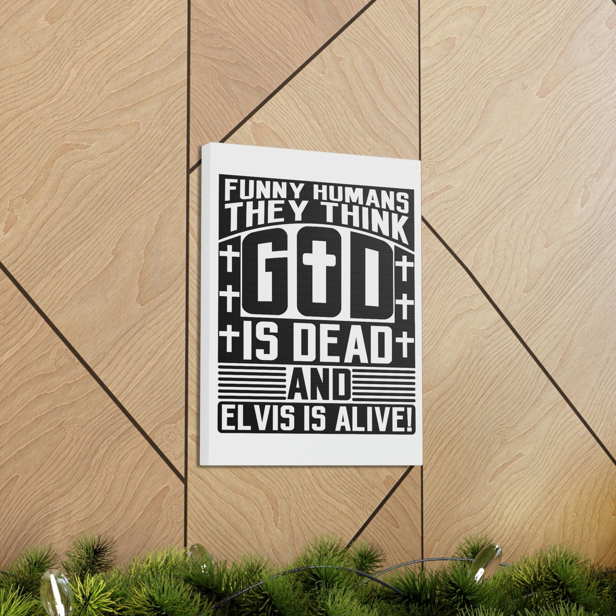 Scripture Walls Funny Humans They Think God Is Dead Revelation 1:18 Christian Wall Art Bible Verse Print Ready to Hang Unframed-Express Your Love Gifts