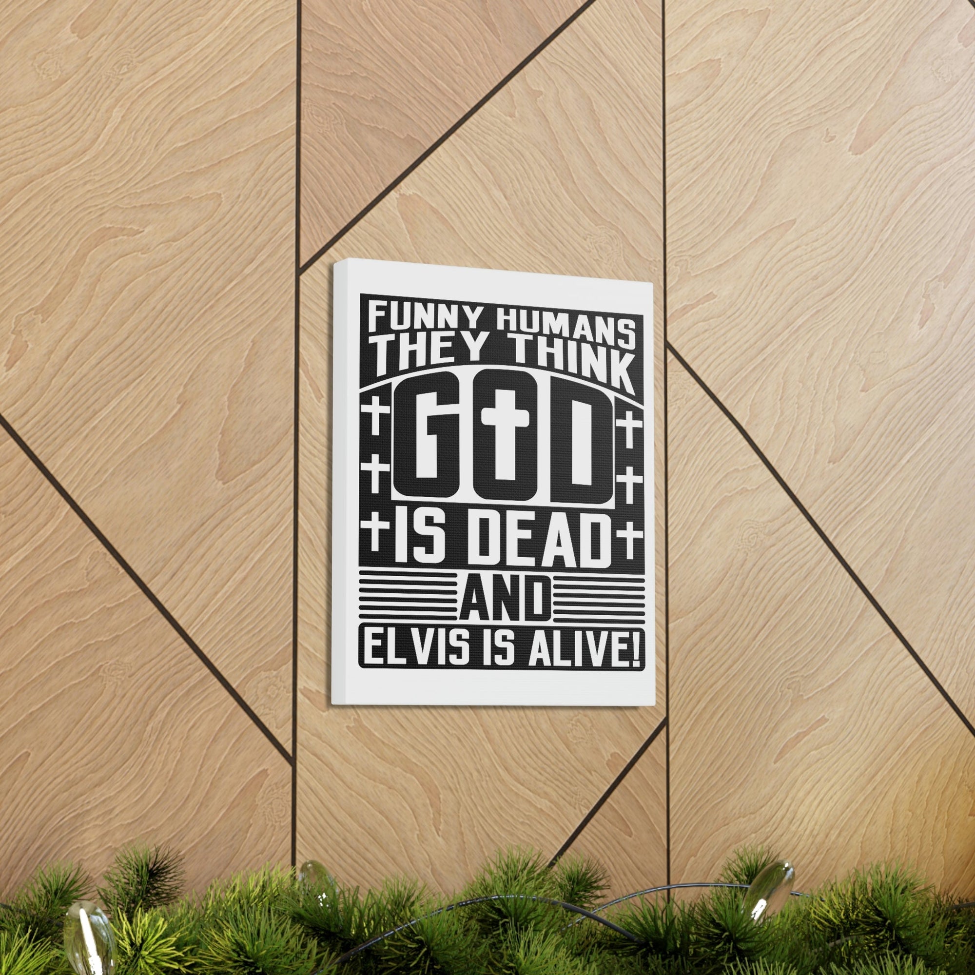 Scripture Walls Funny Humans They Think God Is Dead Revelation 1:18 Christian Wall Art Bible Verse Print Ready to Hang Unframed-Express Your Love Gifts