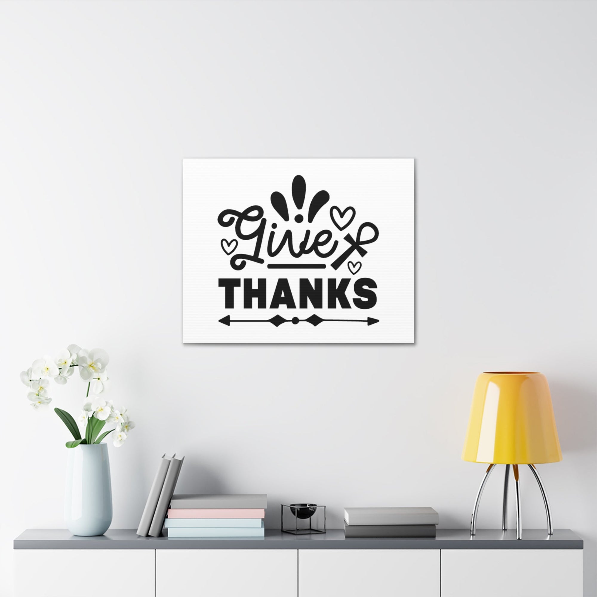 Scripture Walls Give Thanks Colossians 3:17 Hearts Christian Wall Art Bible Verse Print Ready to Hang Unframed-Express Your Love Gifts
