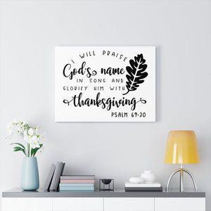 Scripture Walls Glorify Him Psalm 69:20 Bible Verse Canvas Christian Wall Art Ready to Hang Unframed-Express Your Love Gifts