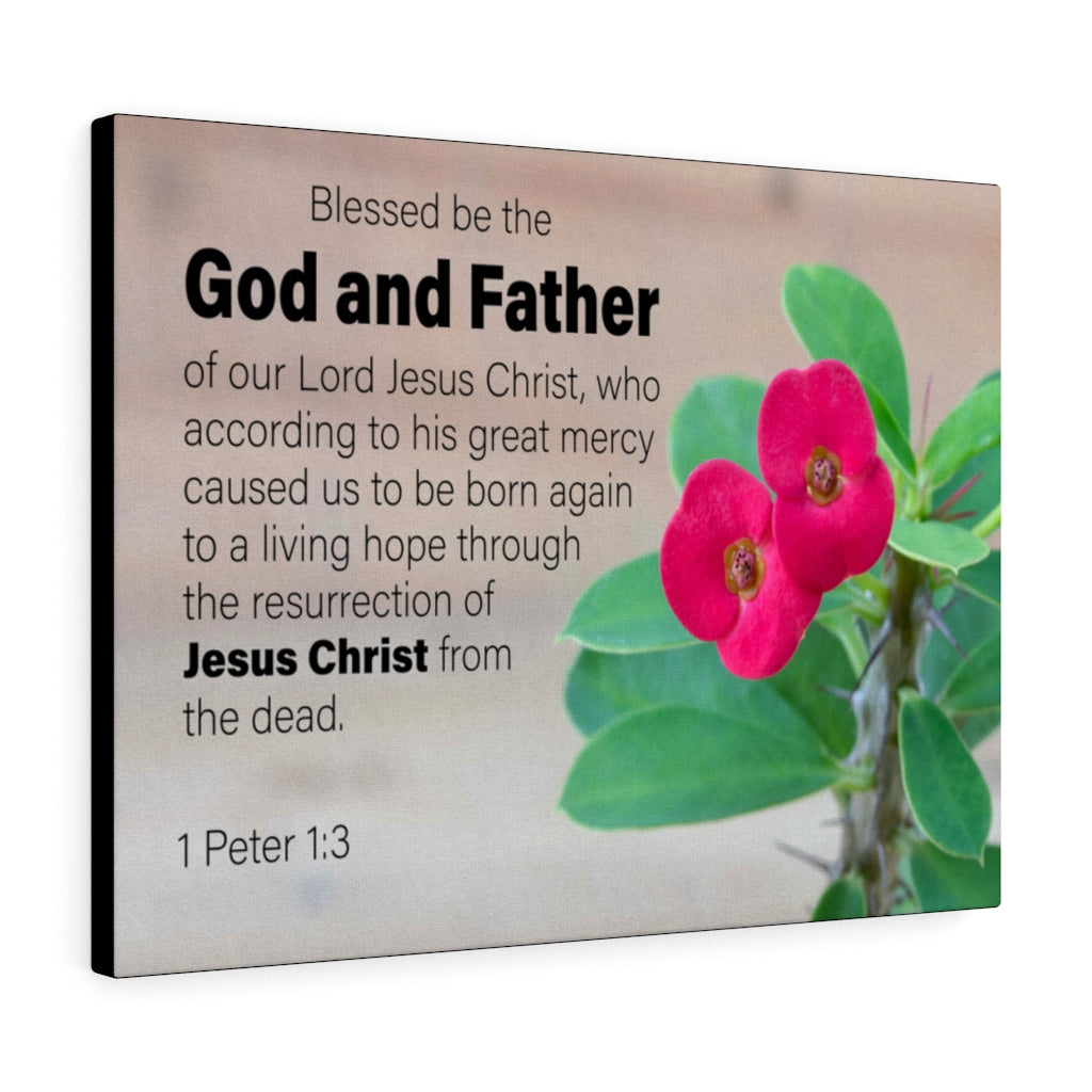 Scripture Walls God and Father 1 Peter 1:3Wall Art Christian Home Decor Unframed-Express Your Love Gifts