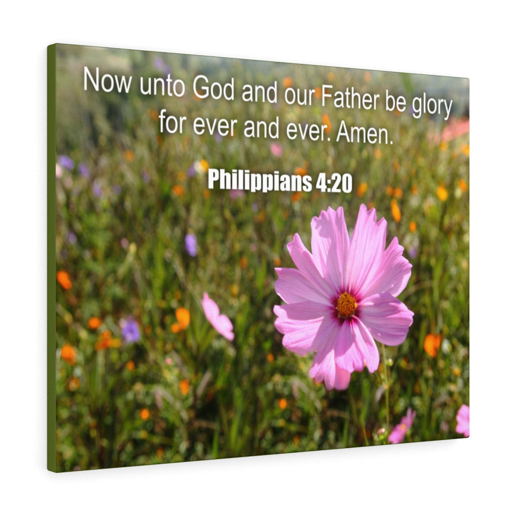 Scripture Walls God And Our Father Philippians 4:20 Bible Verse Canvas Christian Wall Art Ready to Hang Unframed-Express Your Love Gifts