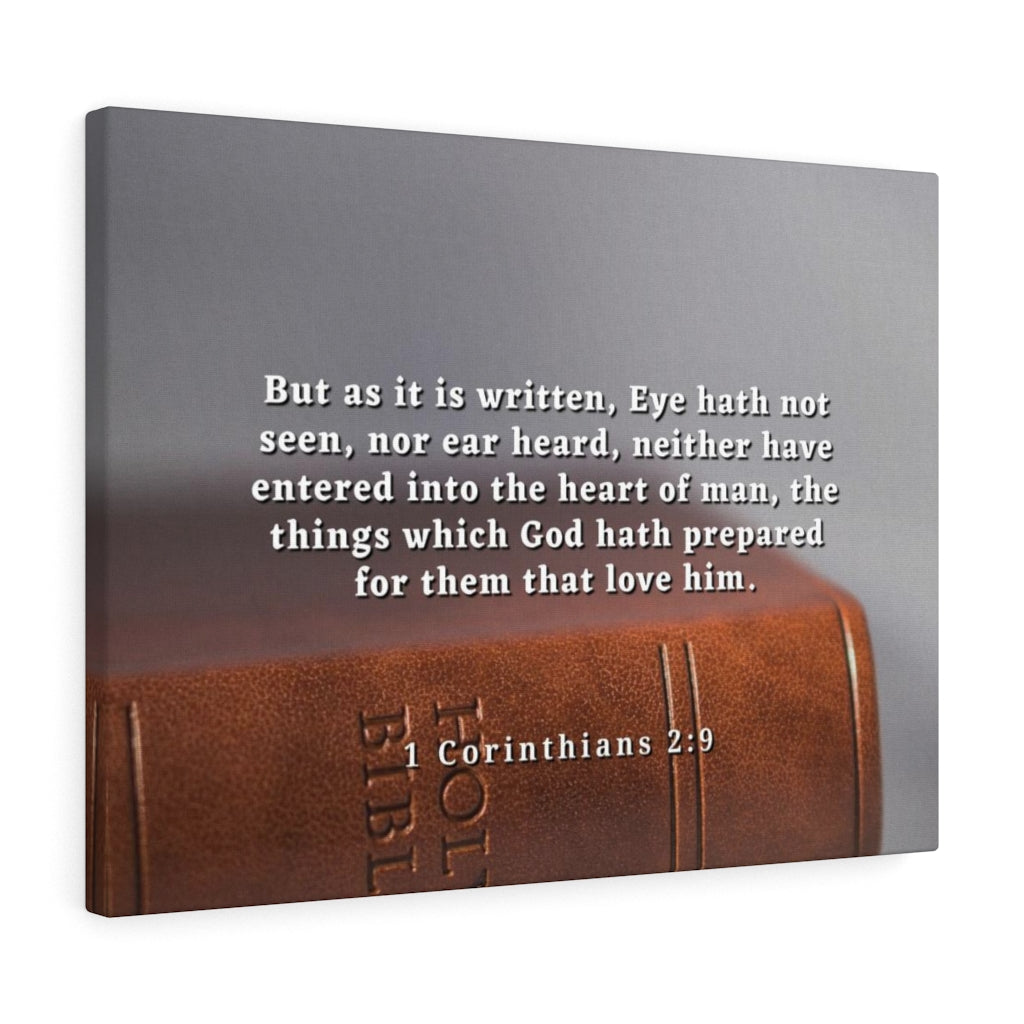 Scripture Walls God Hath PrepAred 1 Corinthians Bible Verse Canvas Christian Wall Art Ready to Hang Unframed-Express Your Love Gifts