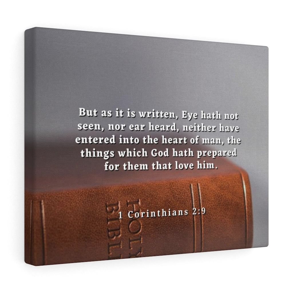 Scripture Walls God Hath PrepAred 1 Corinthians Bible Verse Canvas Christian Wall Art Ready to Hang Unframed-Express Your Love Gifts