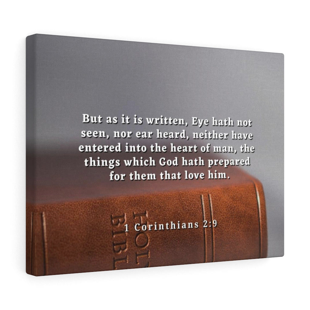 Scripture Walls God Hath PrepAred 1 Corinthians Bible Verse Canvas Christian Wall Art Ready to Hang Unframed-Express Your Love Gifts