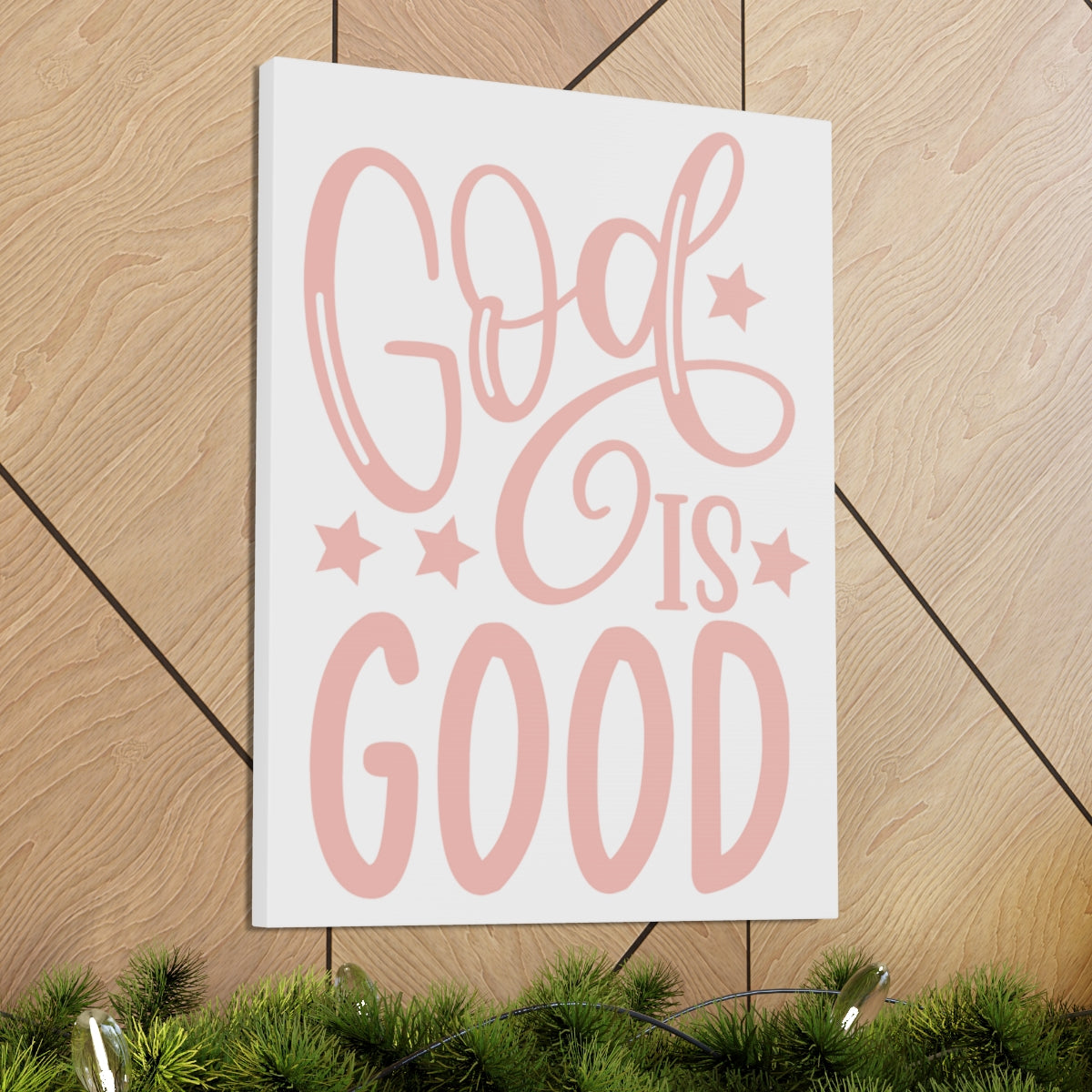 Scripture Walls God Is Good Psalm 107:1 Christian Wall Art Print Ready to Hang Unframed-Express Your Love Gifts