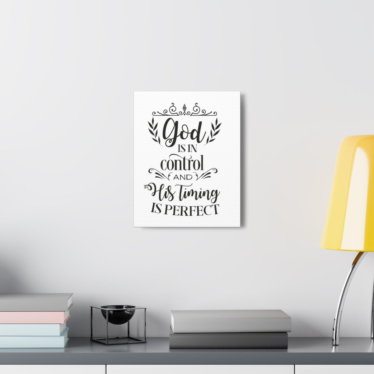 Scripture Walls God Is In Proverbs 16:9 Christian Wall Art Print Ready to Hang Unframed-Express Your Love Gifts