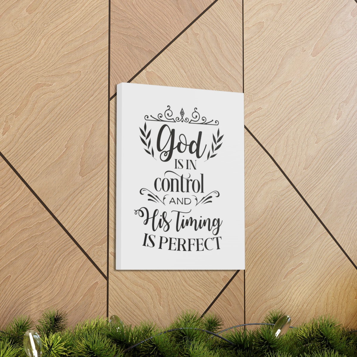 Scripture Walls God Is In Proverbs 16:9 Christian Wall Art Print Ready to Hang Unframed-Express Your Love Gifts