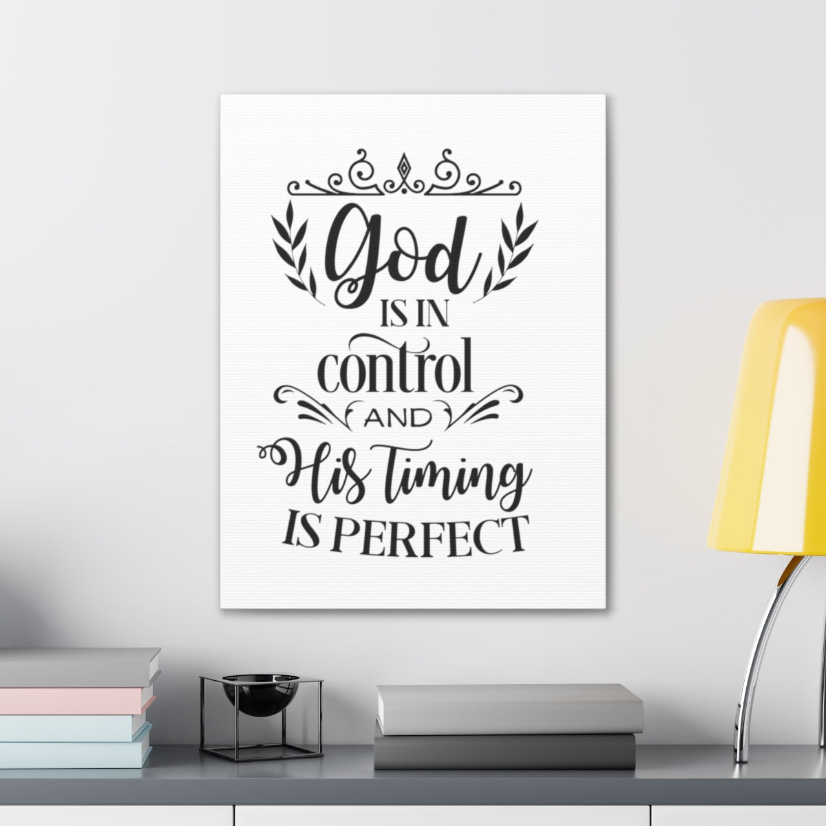 Scripture Walls God Is In Proverbs 16:9 Christian Wall Art Print Ready to Hang Unframed-Express Your Love Gifts