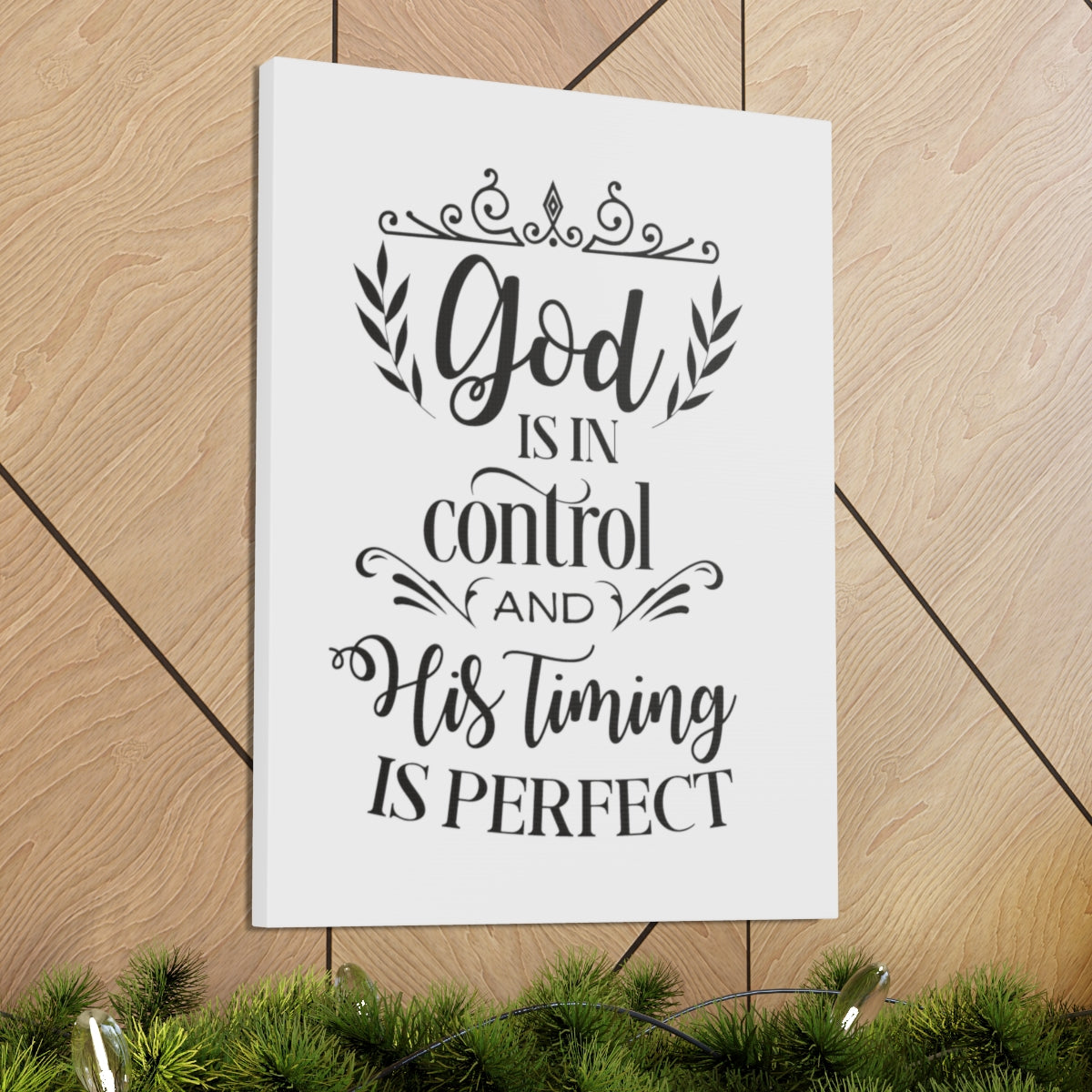 Scripture Walls God Is In Proverbs 16:9 Christian Wall Art Print Ready to Hang Unframed-Express Your Love Gifts