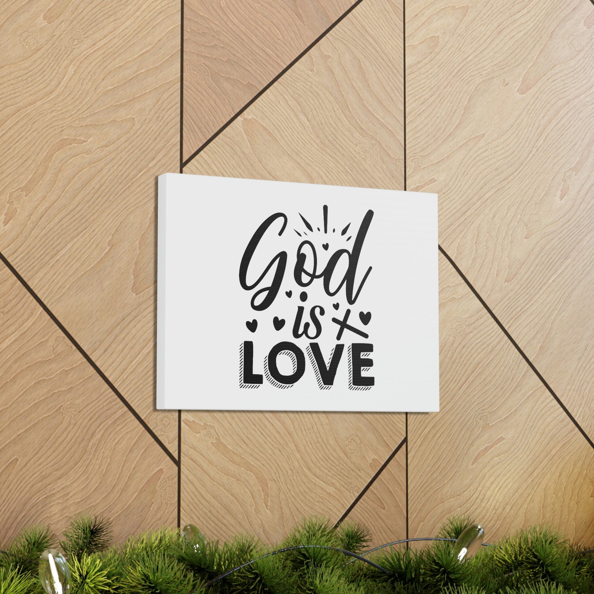 Scripture Walls God Is Love 1 John 4:8 Cross Christian Wall Art Bible Verse Print Ready to Hang Unframed-Express Your Love Gifts