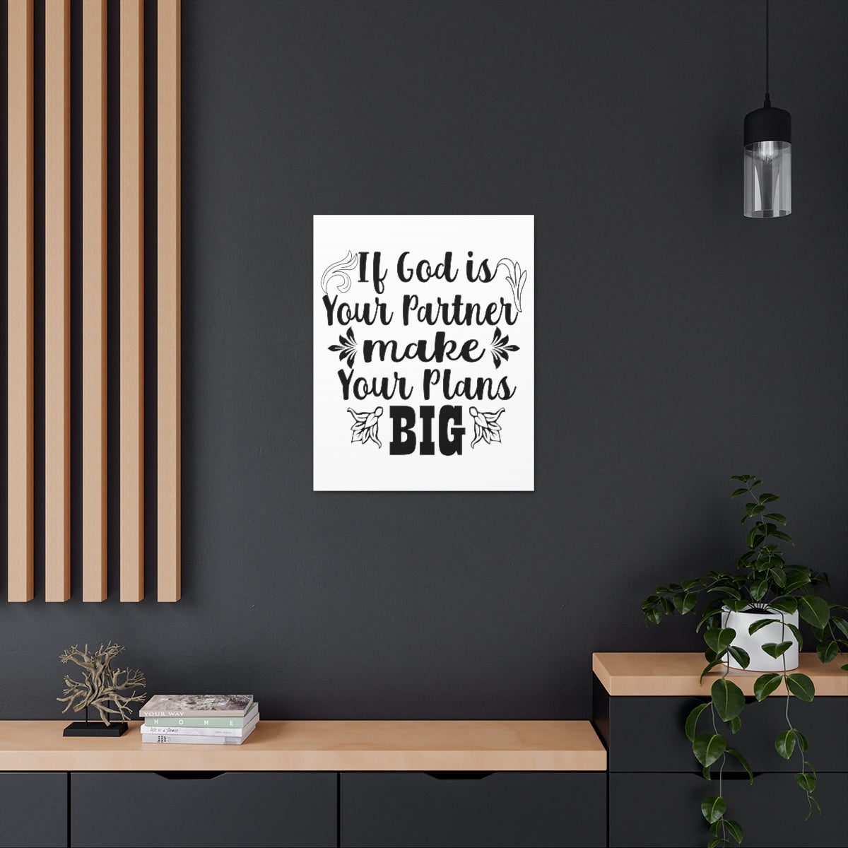 Scripture Walls God is Your Partner Jeremiah 29:11 Christian Wall Art Print Ready to Hang Unframed-Express Your Love Gifts