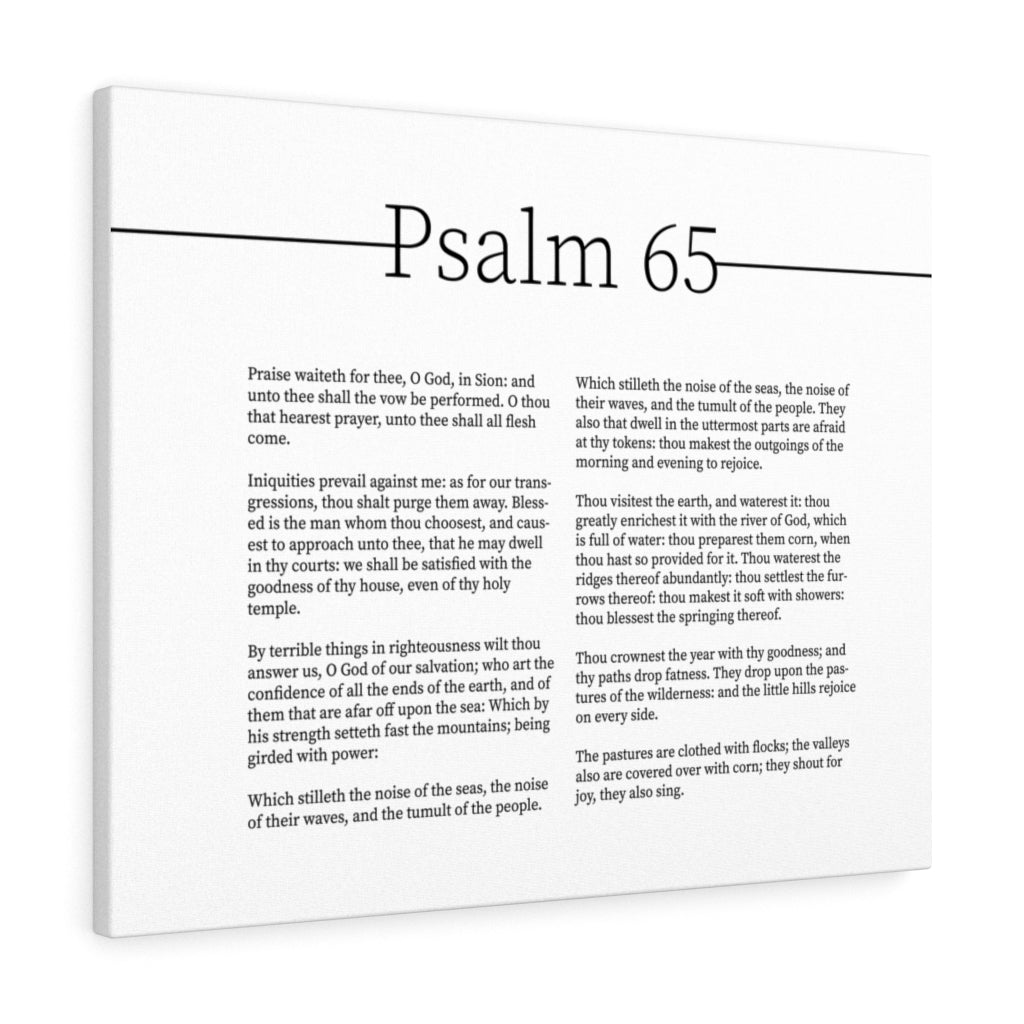 Scripture Walls God Of Blessings Psalm 65 Bible Verse Canvas Christian Wall Art Ready to Hang Unframed-Express Your Love Gifts