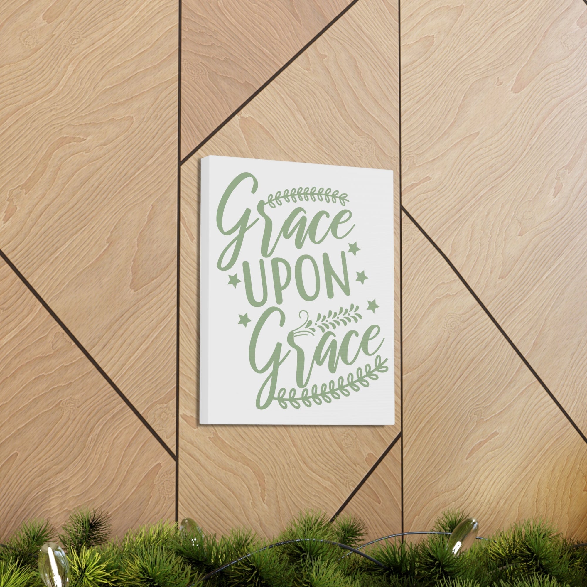 Scripture Walls Grace Upon Grace Ephesians 2:8 Christian Wall Art Print Ready to Hang Unframed-Express Your Love Gifts