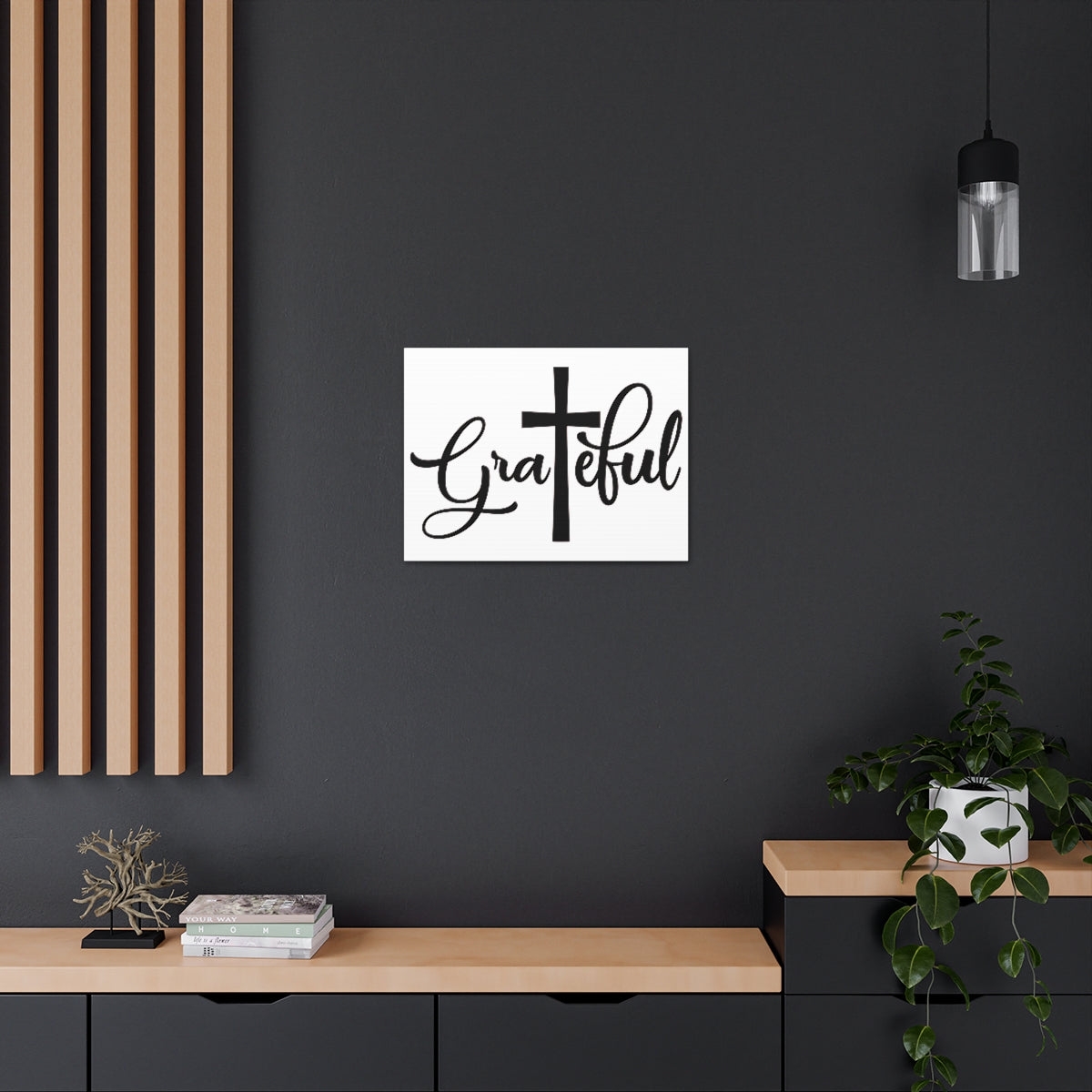 Scripture Walls Grateful Psalm 118:1 Christian Wall Art Print Ready to Hang Unframed-Express Your Love Gifts