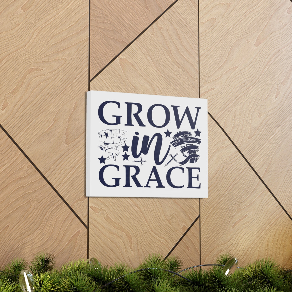 Scripture Walls Grown In Grace 2 Peter 3:18 Christian Wall Art Print Ready to Hang Unframed-Express Your Love Gifts