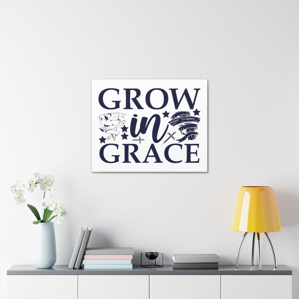 Scripture Walls Grown In Grace 2 Peter 3:18 Christian Wall Art Print Ready to Hang Unframed-Express Your Love Gifts