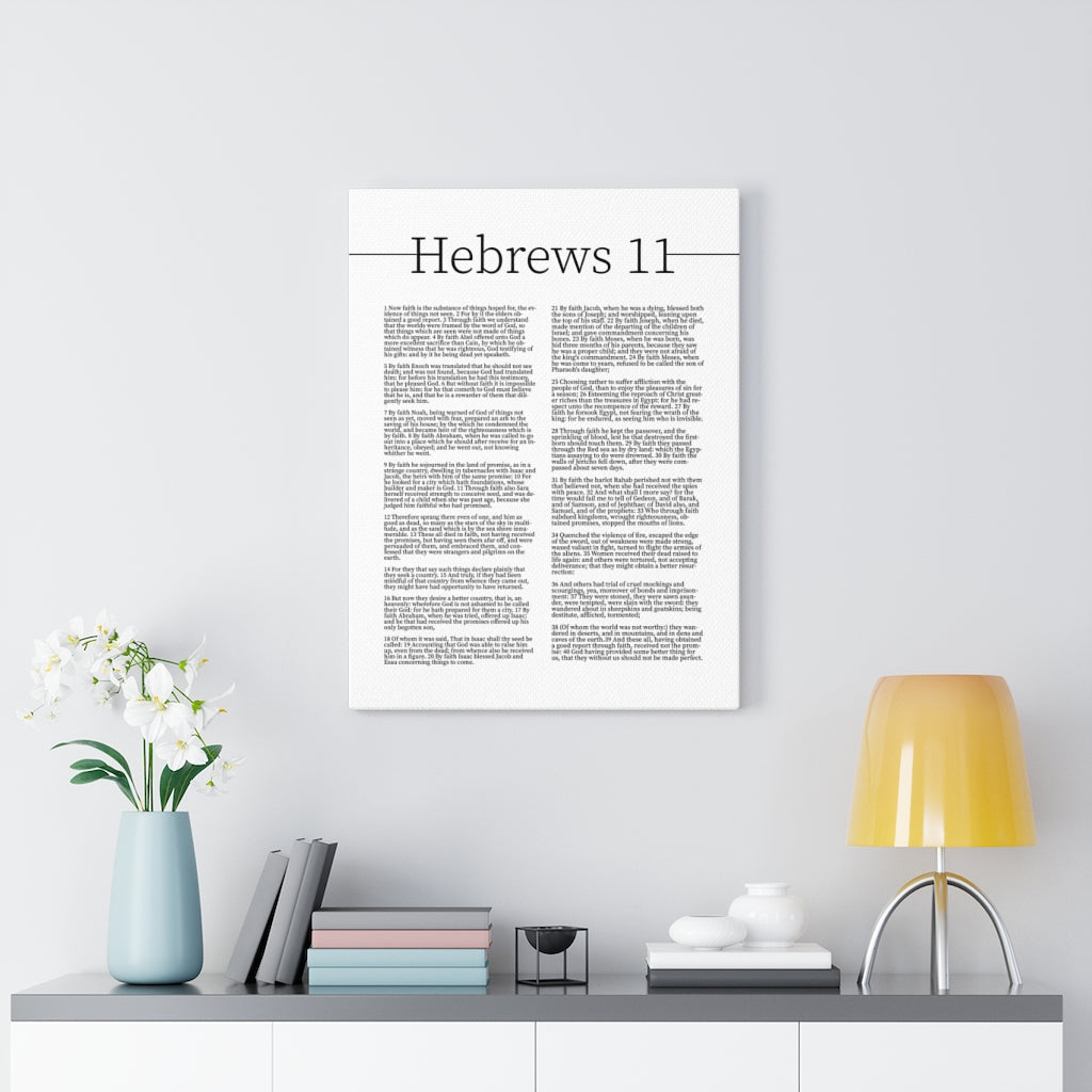 Scripture Walls Hebrews 11 Chapter Bible Verse Canvas Christian Wall Art Ready to Hang Unframed-Express Your Love Gifts